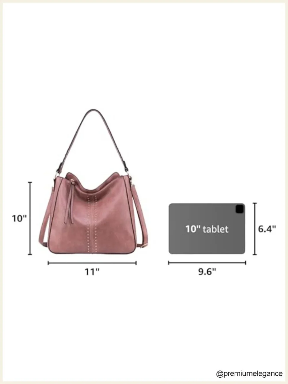 Faux Leather Hobo Bag Crossbody Purse with Detachable Strap Large Capacity